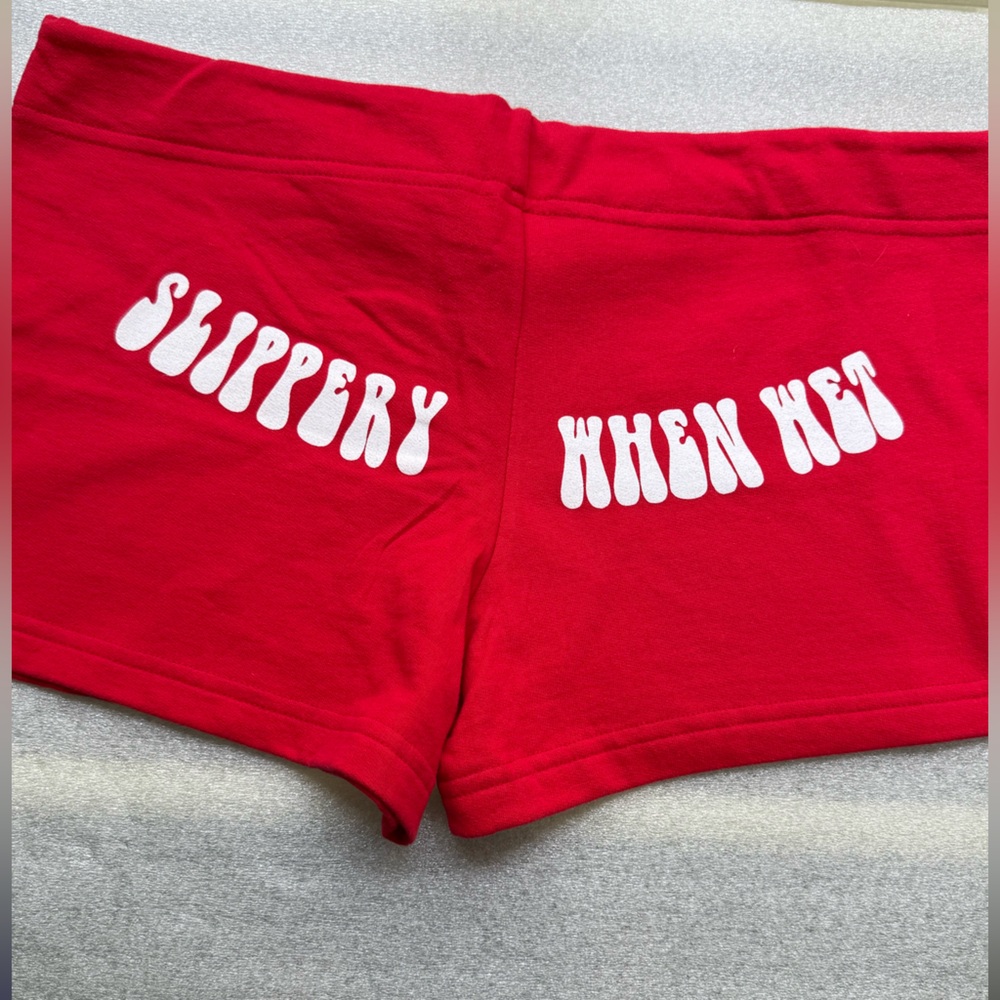 EUC Red Women's Shorts for Divers, Swimmers, Volleyball, Beach Wear